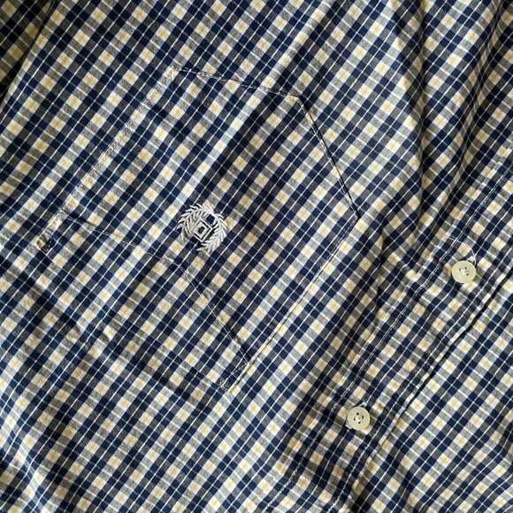Chaps Men Casual Shirt Long Sleeve Collared Button Down Front Pocket Size M - Picture 4 of 8